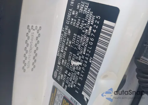 2020 Kia Sorento 3.3L Lx from USA, damaged, VIN 5XYPG4A52LG674225